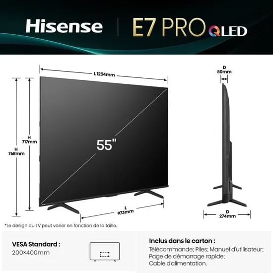 Hisense 55-Inch QLED TV