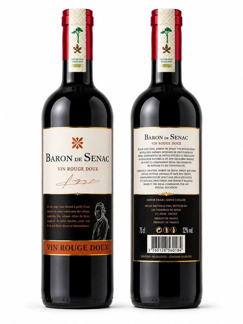 Baron de Senac Sweet Red Wine