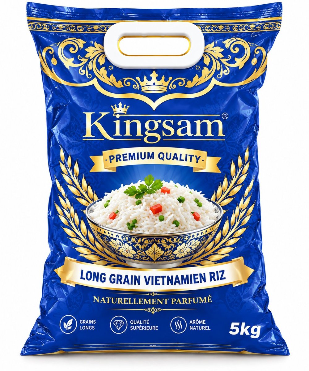 Kingsam Long Grain Fragrant Rice - 4kg