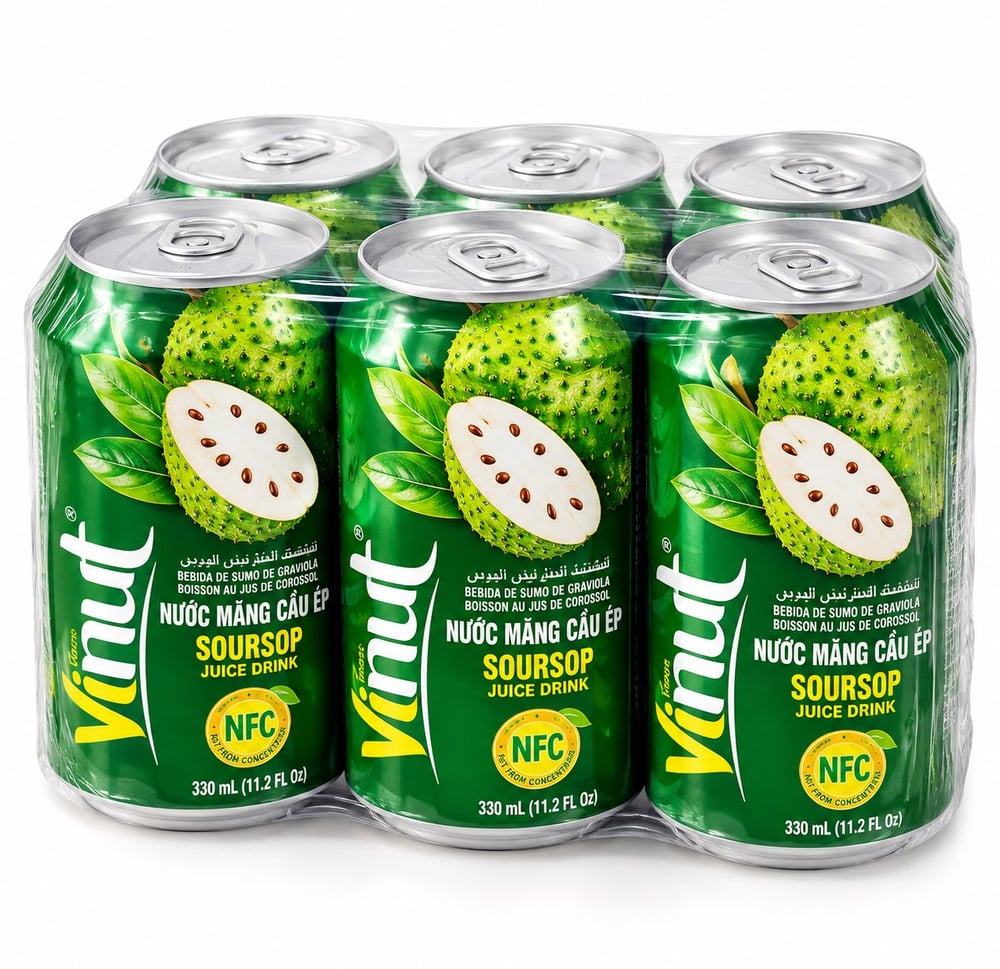 Vinut Fruit Juice Drink - 330ml (6-Pack)