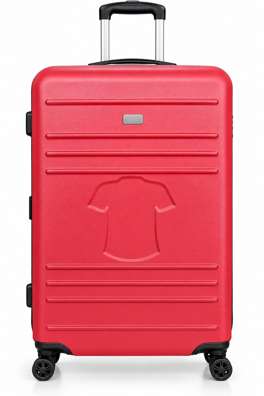 Large Red Hardshell Travel Suitcase