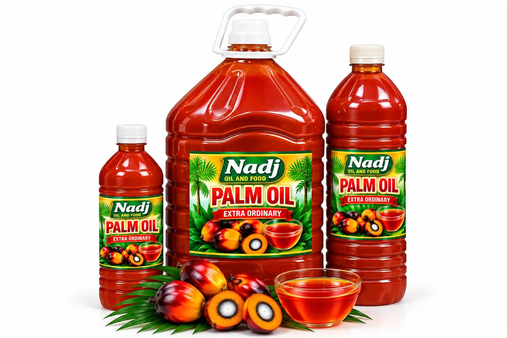 Natural palm oil 3-Pack ( 1L & 1.5 L & 5L)