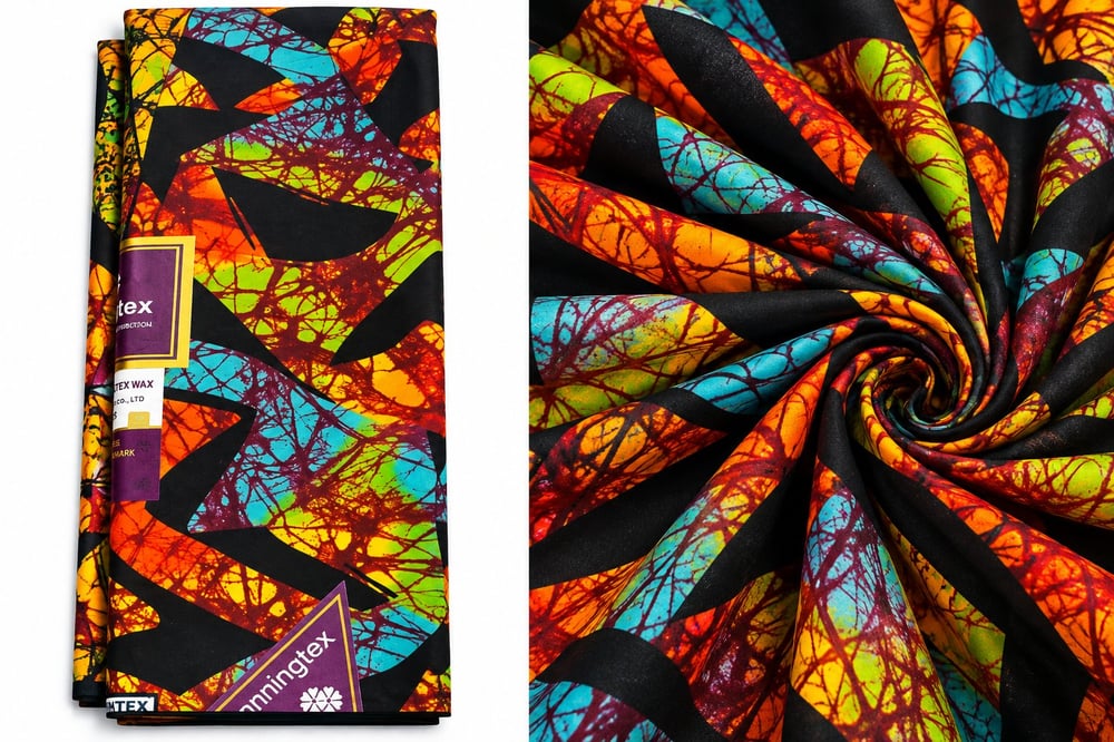 Colored African Wax Fabric