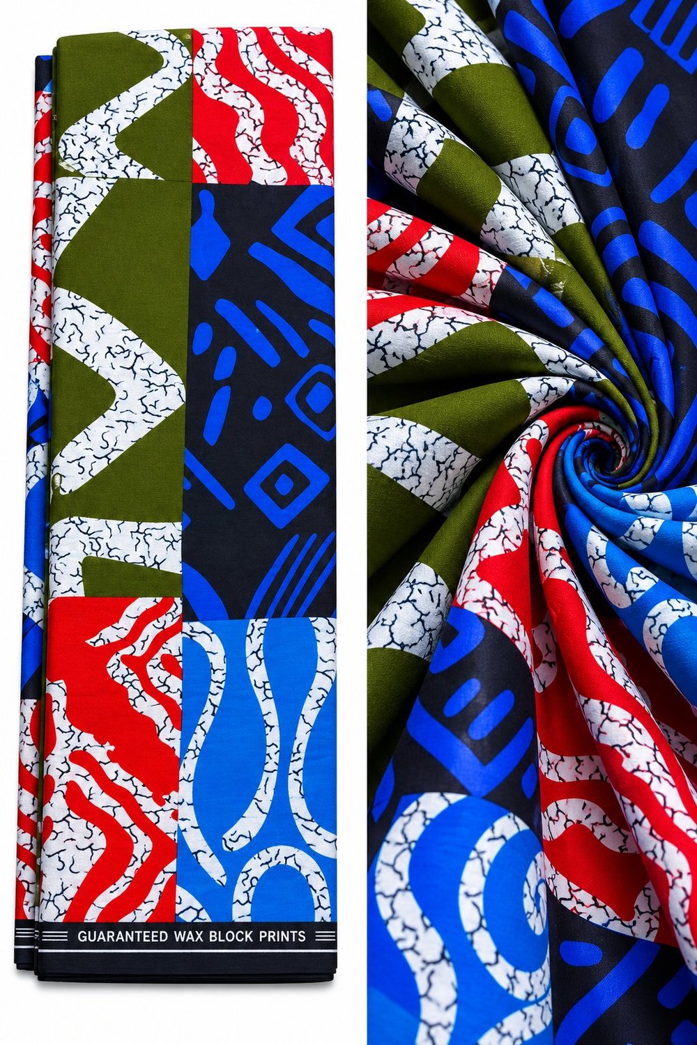 Vibrant Colored Wax Fabric