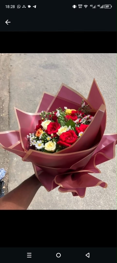 Bouquet de fleurs colorées