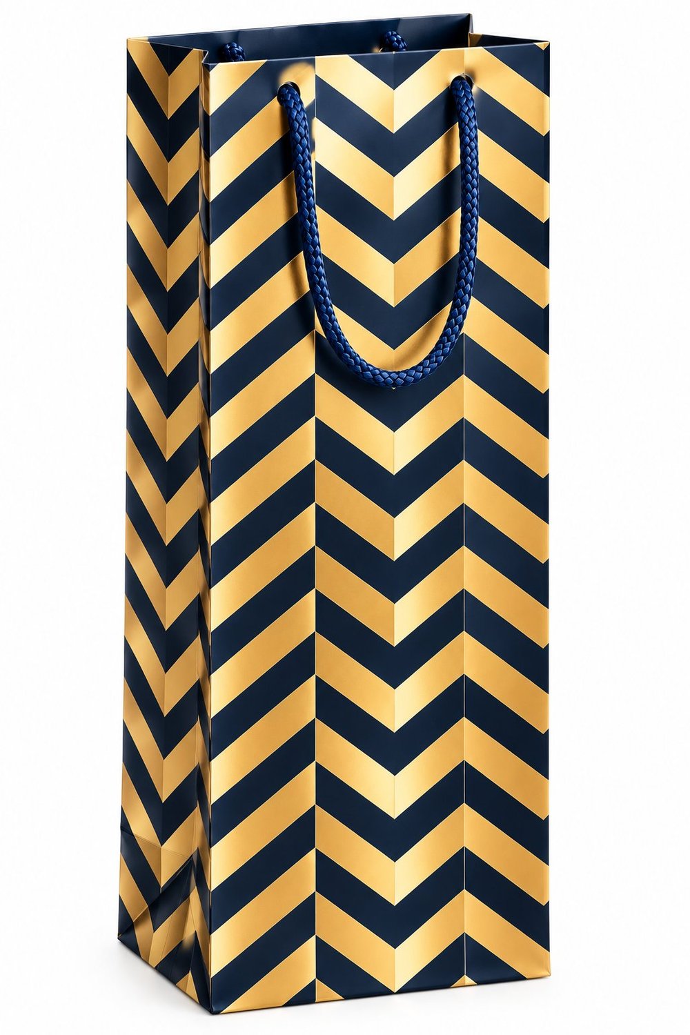 Navy & Gold Geometric Gift Bag