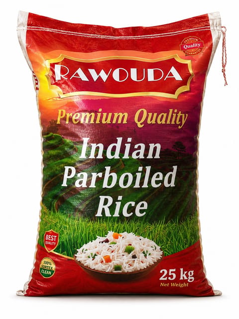 Premium Indian Parboiled Rice 25 kg