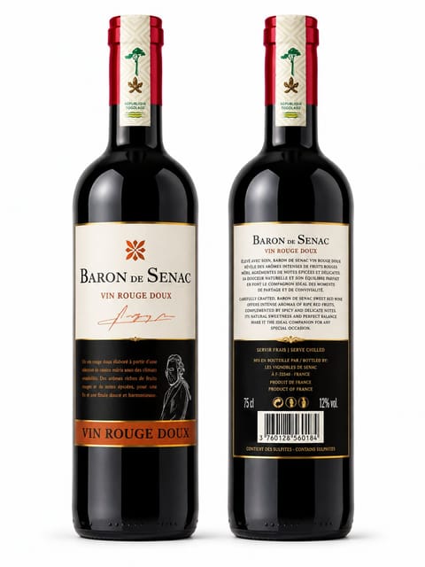 Baron de Senac Sweet Red Wine