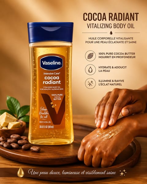 Vaseline Cocoa Radiant Body Oil