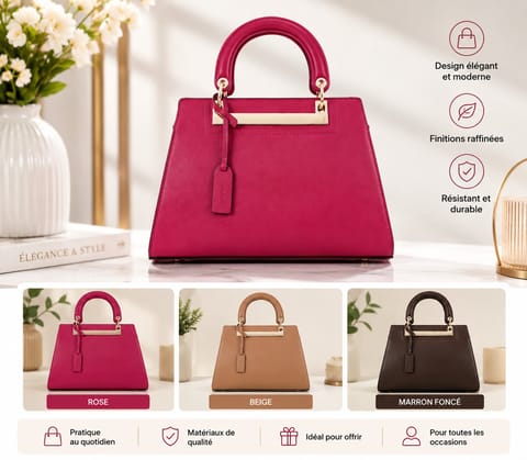 Elegant Handbag - Multiple Colors