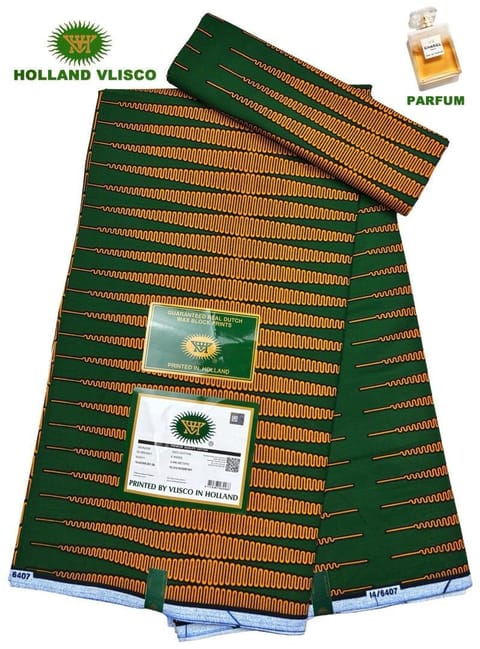 Original Vlisco Wax Fabric - 6 Meters