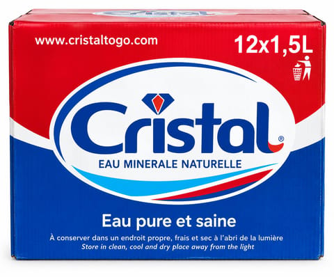 Cristal Natural Mineral Water - Pack of 12