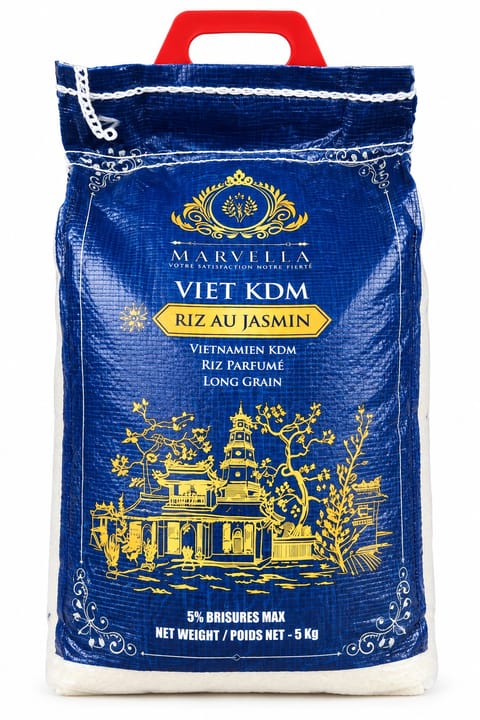 VIET KDM Jasmine Fragrant Long Grain Rice 5KG