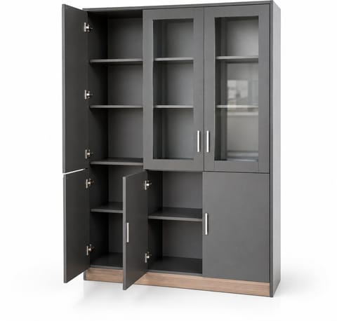 Elegant Wooden Cabinet with Three Doors