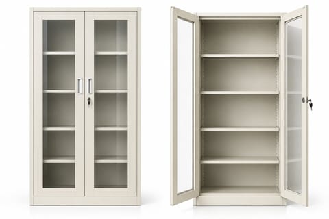 Elegant Metal Display Cabinet