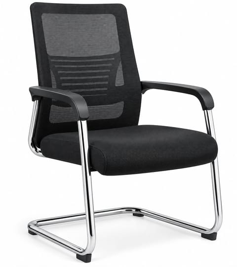 Black Mesh Visitor Chair