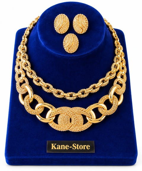 Chaine complet avec boucle d'oreilles 
