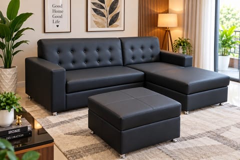 L-Shaped Living Room Set