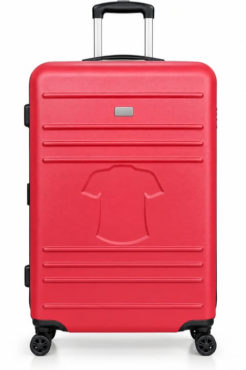 Large Red Hardshell Travel Suitcase