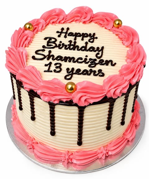 Chocolate & Vanilla Celebration Cake