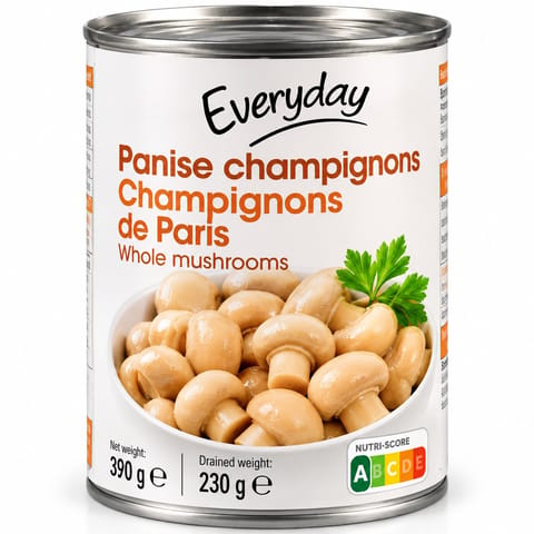 Whole Paris Mushrooms – 390g