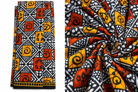 Elegant African Wax Fabric