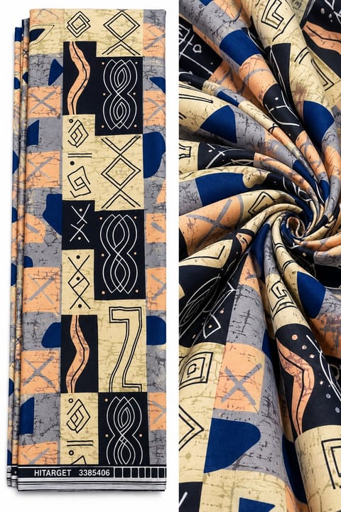 Colored Wax Fabric