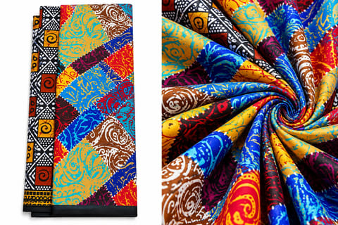Colored African Wax Fabric