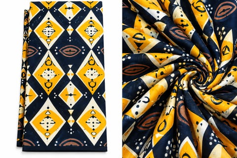 Colorful African Print Wax Fabric