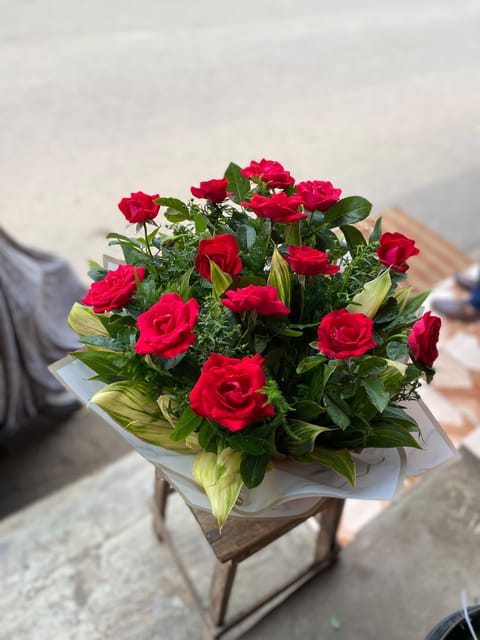 Bouquet de roses rouges