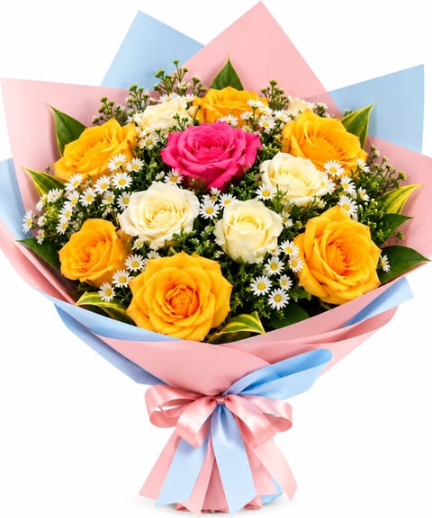 Colorful Rose Bouquet