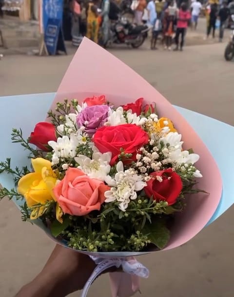 Bouquet de fleurs colorées