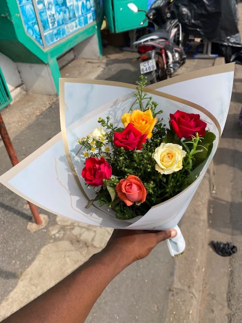 Bouquet de fleurs colorées
