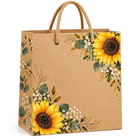 Floral Gift Paper Bag