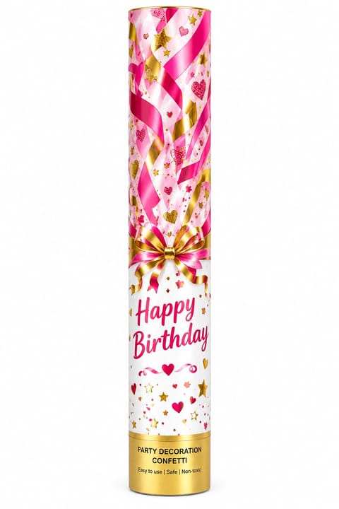Birthday Heart Confetti Popper