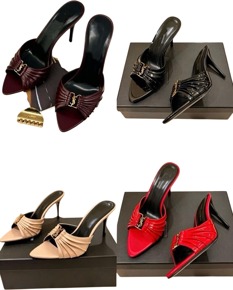Stylish Heeled Mules