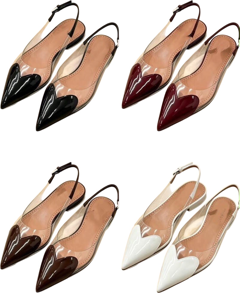 Pointed Toe Slingback Flats