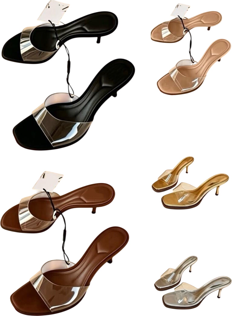 Transparent Heeled Sandals