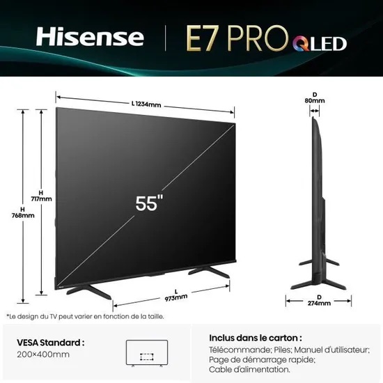 Hisense 55-Inch QLED TV