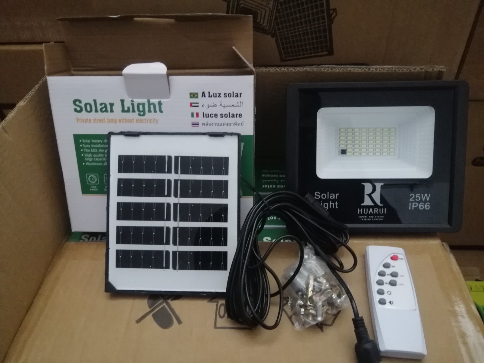 Lampadaires solaires 25w