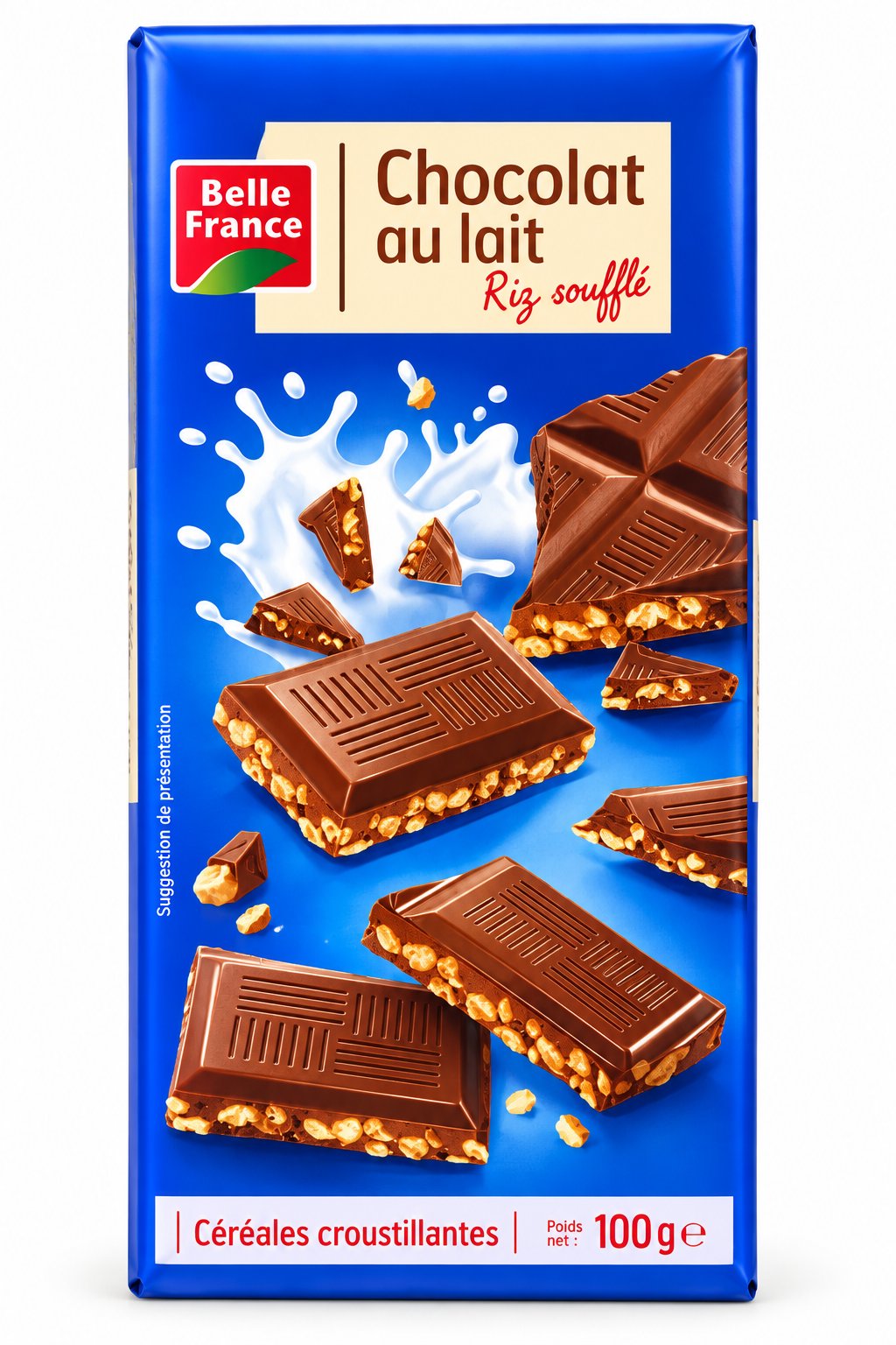 Milk Chocolate with Puffed Rice