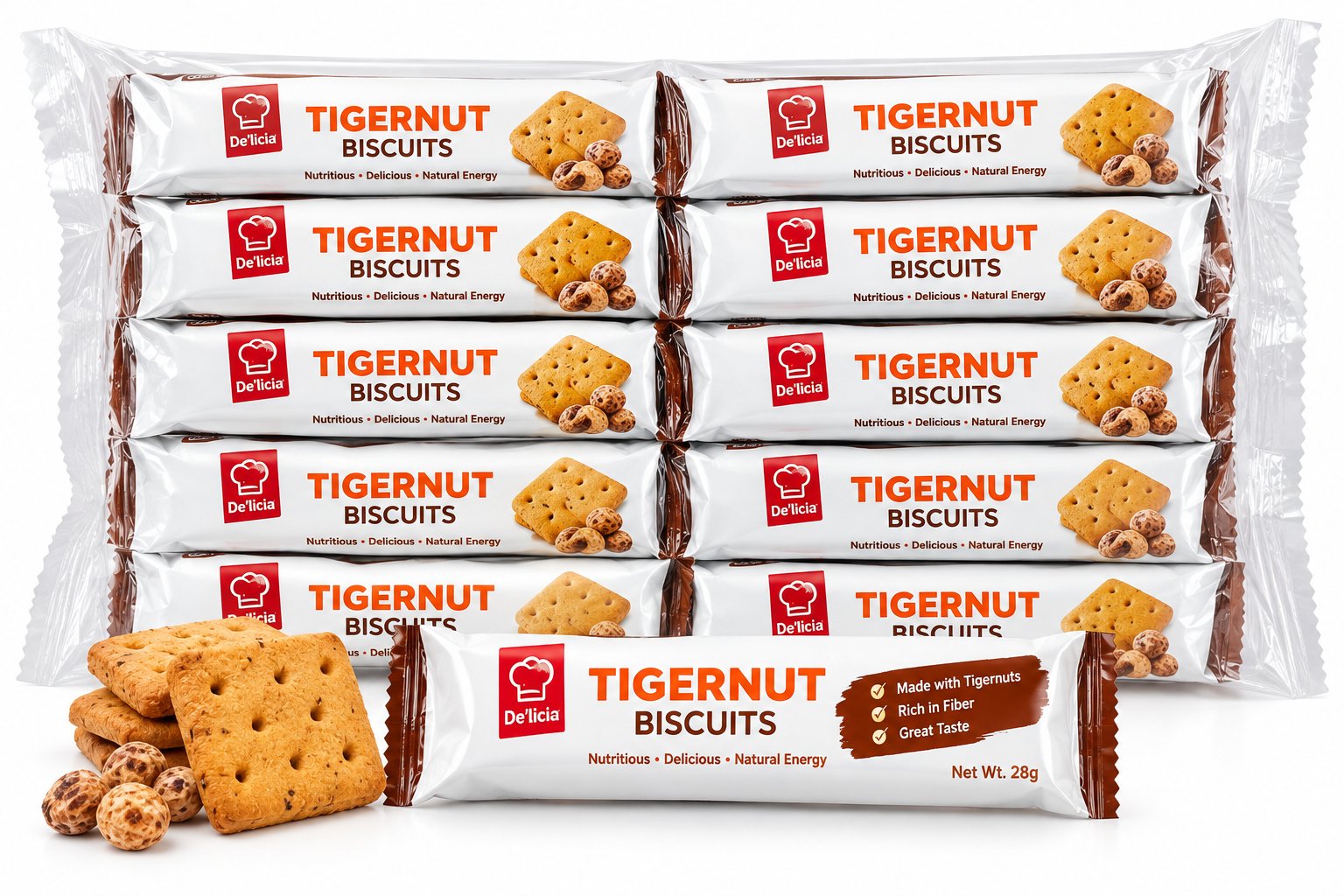 Tigernut Biscuits - Pack of 12