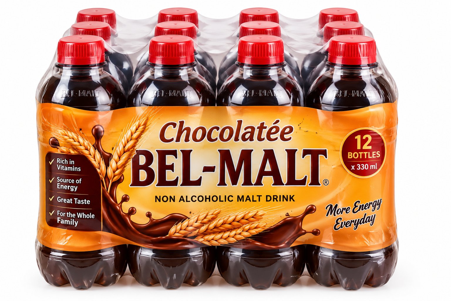Malta Chocolate - 12 Bottles
