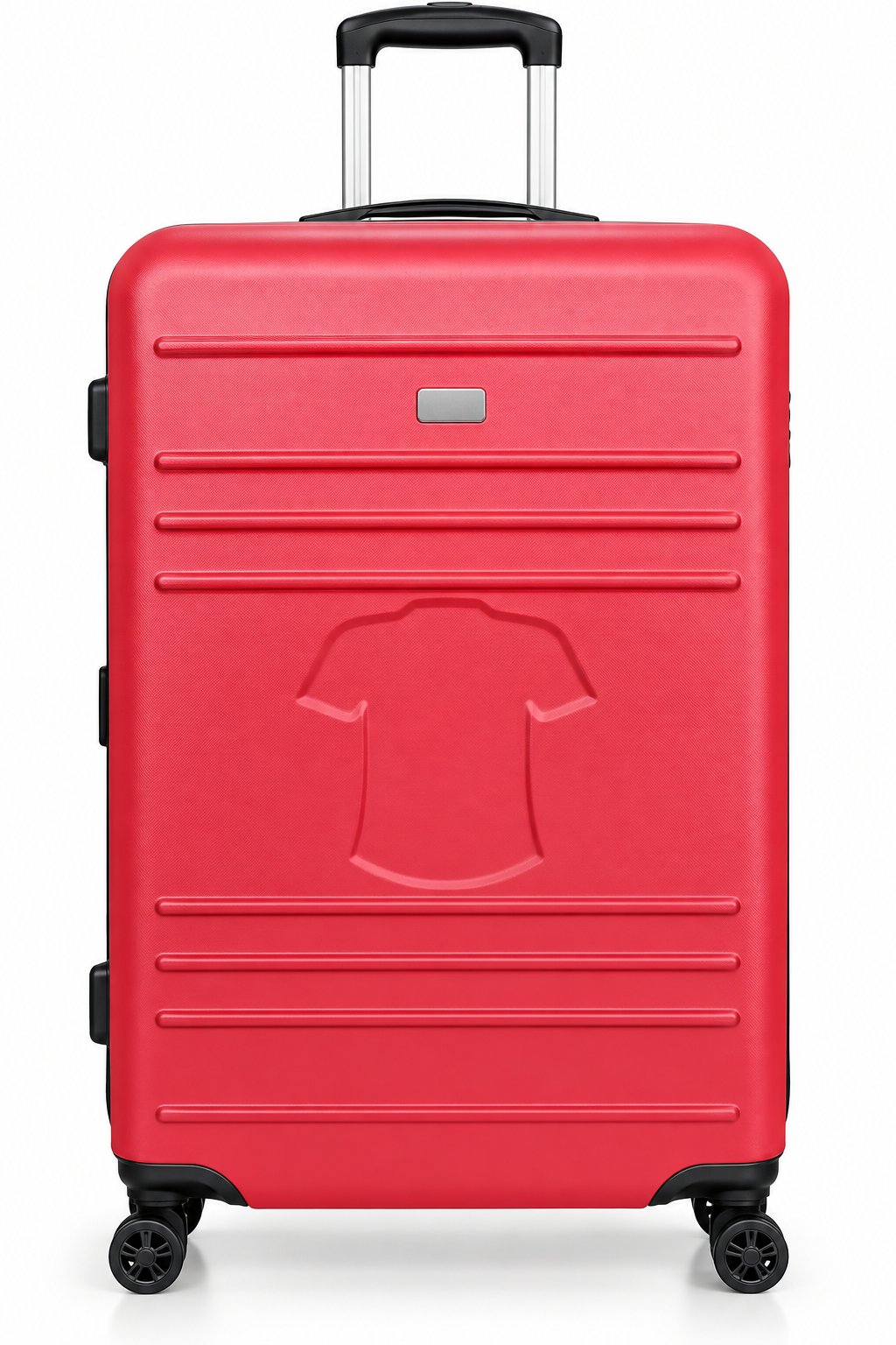 Large Red Hardshell Travel Suitcase