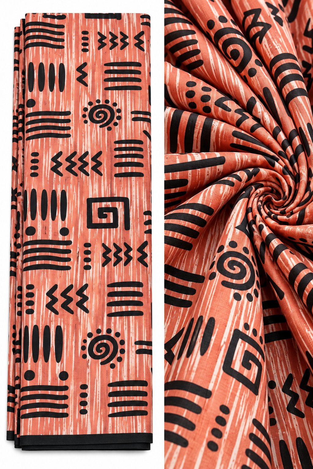 Vibrant African Printed Fabric