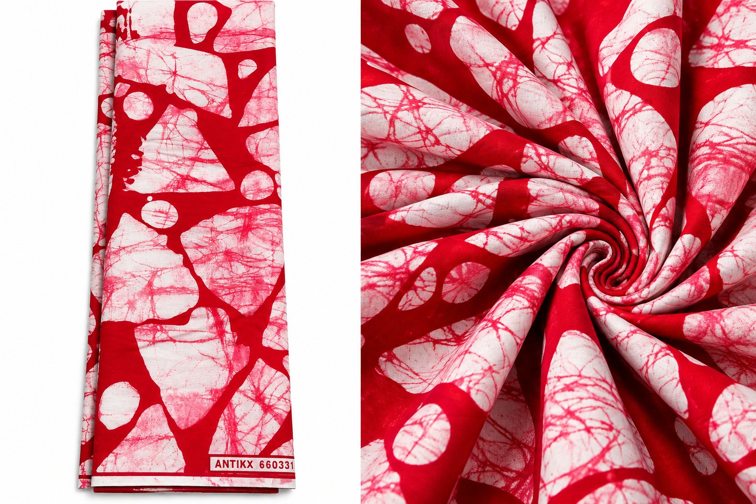 Colored African Wax Fabric