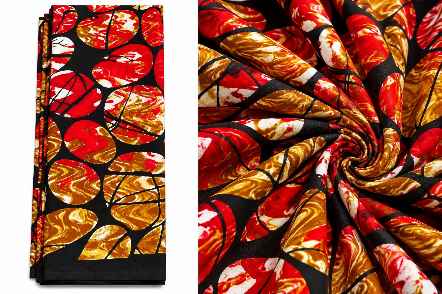 Colorful African Wax Fabric