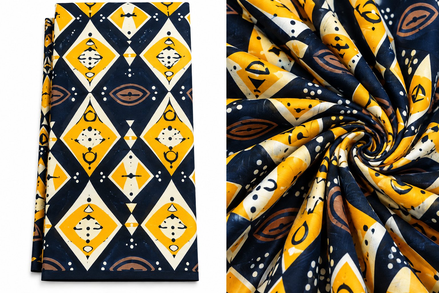 Colorful African Print Wax Fabric